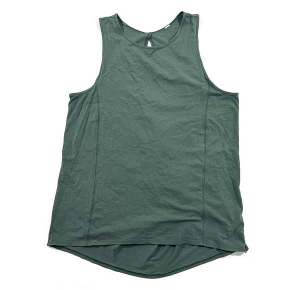 Lululemon Low Key Open Back Tank Top Green - Picture 1 of 6